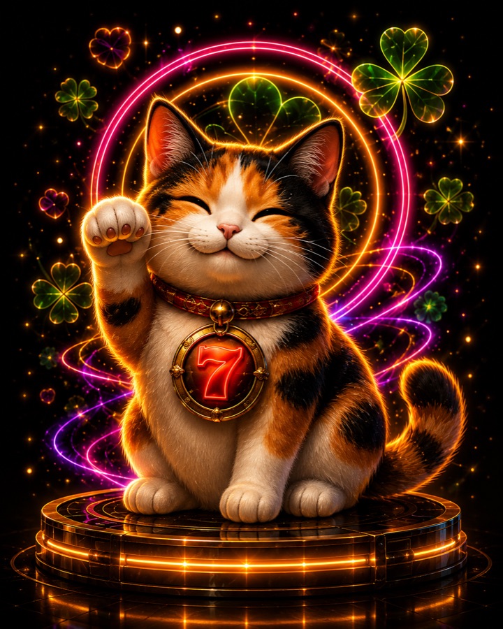Lucky cat mascot